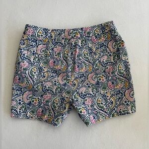 Boden Paisley Floral Women's Shorts Summer- Blue, Pink, Yellow EUC size 4